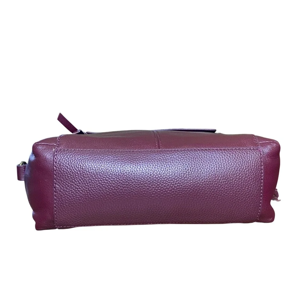 The Sak Alameda Cabernet Burgundy Pebbled Leather Crossbody Bag 108325 NWT